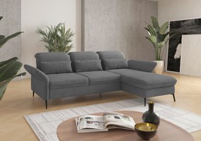 XXXLutz ROHOVÁ SEDAČKA, textil, sivá Sit & More - Sedačky - 000144011857