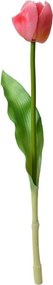 Umelá kvetina ružový tulipán Tulip Pink - 4*4*32 cm