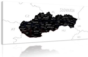 Obraz moderná mapa Slovenska - 100x50