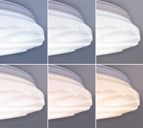 Solight LED stropné/stenové stmievateľné svietidlo Wave, biele
