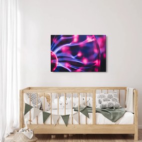 Abstraktný fialový obraz (90x60 cm)