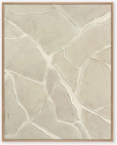 Nástenná dekorácia's ručne maľovanými prvkami White Trace