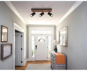 Globo 57909-3 - Bodové svietidlo KAYDEN 3xGU10/25W/230V čierna