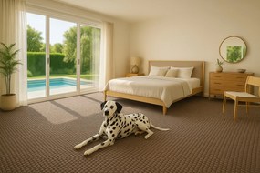 Vopi, Koberec metráž Nature hnedý - neúčtujeme odrezky z role, na mieru, šíře 1,33m,1m,2m,3m,4m,na mieru, neúčtujeme odrezky, hnedá, filc, chodba / predsieň