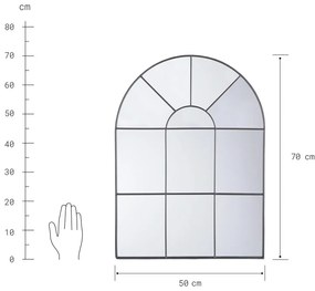 Butlers FINESTRA Zrkadlové okno 50 cm