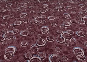 Koberce Breno Metrážny koberec DROPS 84, šíře role 400 cm, červená, viacfarebná