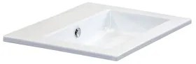 Kúpeľňový nábytkový set Sanox Frozen farba čela biela vysoko lesklá ŠxVxH 61 x 42 x 46 cm s keramickým umývadlom bez otvoru na kohút
