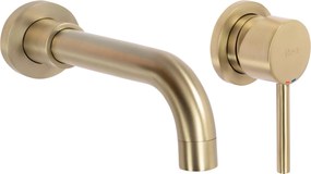 Rea Lungo Long, podomietková umývadlová batéria + BOX, zlatá matná, REA-B4109