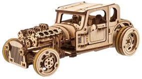 Ugears 3D drevené mechanické puzzle The Hot Rod Furious