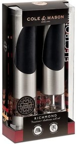 Cole&Mason - Sada elektrických mlynčekov na soľ a korenie RICHMOND 2 ks 6xAAA