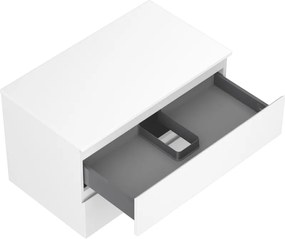 Mexen Orio, kúpeľňová skrinka 80 cm s hornou časťou, 2 zásuvky, biela matná, 91A10-08047-2-BFFC01