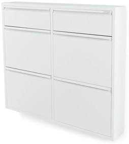 Biela kovová skrinka na topánky Billy – Spinder Design