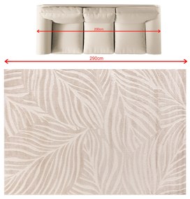 Koberec Velora beige 200x290 cm