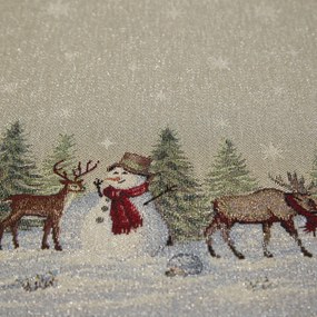 VIANOČNÝ GOBELÍNOVÝ BEHÚŇ NA STÔL WINTER 40X100 CM VZOROVANÁ