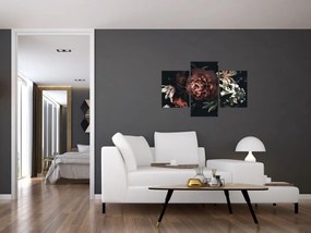 Obraz - Temné kvety (90x60 cm)