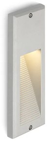 RENDL R10557 FACA LED vonkajšie svietidlo, zápustné do steny IP54 striebornosivá