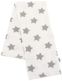 NEW BABY Flanelová plienka s potlačou New Baby biela STARS
