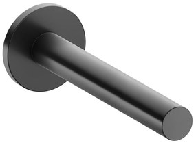 KEUCO IXMO nástenný vaňový výtok, okrúhla rozeta, dĺžka výtoku 180 mm, chróm čierny kartáčovaný, 59545130101