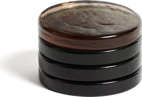 Sklenené tácky v súprave 4 ks Obila – Kave Home