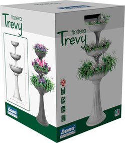 BAMA Kvetináč TREVY FIORIERA, hnedý