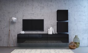 Nástenná skriňa Vivien 50 cm čierny lesk