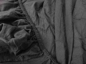 Jersey plachta BASIC tmavo sivá 90 x 200 cm