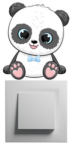 PIPPER. Samolepka nad vypínač „Panda - chlapec“
