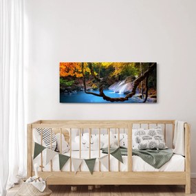 Obraz - Vodopády v Ázii (120x50 cm)