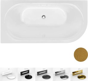 Besco Akrylátová voľne stojaca vaňa Avita A-Line Glam Z CC/SP 150x75 (160x75, 170x75), s prepadom BESCO-Typ výpuste: Alcaplast Click-Clack so štrbino…