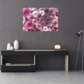 Abstraktný obraz kvetov ruží (90x60 cm)