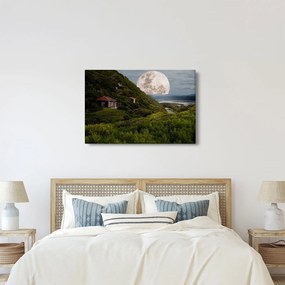 Obraz krajiny s mesiacom (90x60 cm)