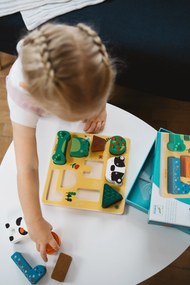 Puzzle & stavebnica 2v1 - Veselé zvieratká