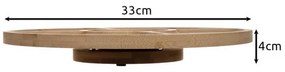 Bambusová otočná servírovacia doska Ø 33 cm