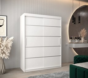 Šatníková skriňa ENNI - šírka 150 cm, biela