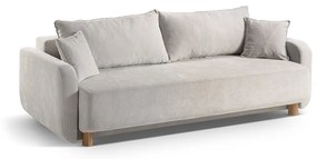 Béžová rozkladacia pohovka s úložným priestorom 231 cm Elen – Micadoni