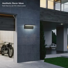 Brilagi - LED vonkajšie nástenné svietidlo TESSI LED/10W/230V čierne IP54