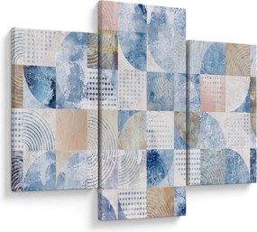 Obraz - Geometrické tvary na stene (90x60 cm)