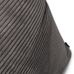 Tmavosivý menčestrový sedací vak Razzmatazz – SLOWDOWN