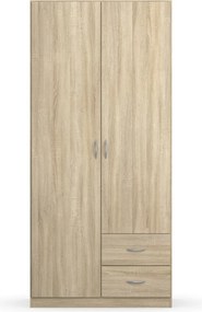 Šatníková skriňa Case, 91 cm, dub sonoma