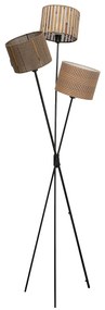 Cannes Trio stojacia lampa hnedá 145 cm
