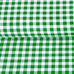 Biante Detské bavlnené posteľné obliečky do postieľky Sandra SA-058 Zeleno-biele kocky Do postieľky 100x135 a 40x60 cm
