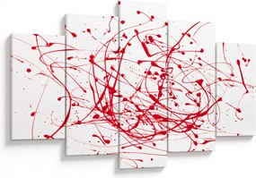 Obraz technikou Drippingu (150x105 cm)