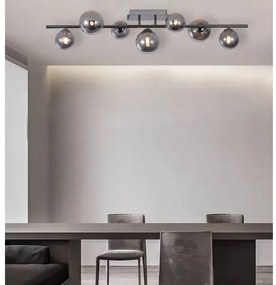 Wofi 7014-705W - LED Prisadený luster VILLA 7xG9/3W/230V čierna