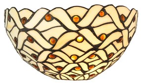 Tiffany vitráž svietidlo na stenu Prezent 225 vzor 18