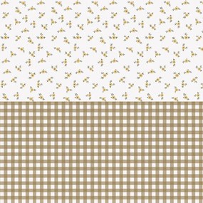 Tapeta rustikálna záhrada biela 280×50 cm