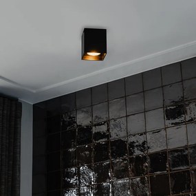 Moderné bodové svetlo čierne - Qubo