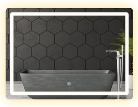 Rea Obdĺžnikové zrkadlo 80x60 cm s regulovateľným LED osvetlením HOM-02829