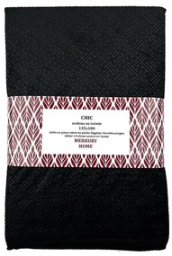 Záves Chic na páske 135x180 čierna Merkury Home