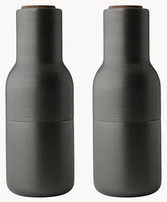 Súprava mlynčekov na soľ a korenie's drevenými vrchnákmi Bottle Grinder, 2 diely