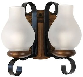 Brilagi - Nástenné svietidlo ROATA APLICA 2xE14/40W/230V buk/orech